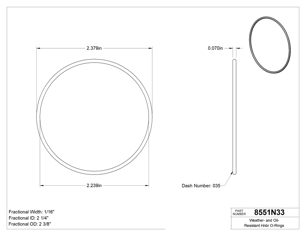 Technical drawing - 8551N33
